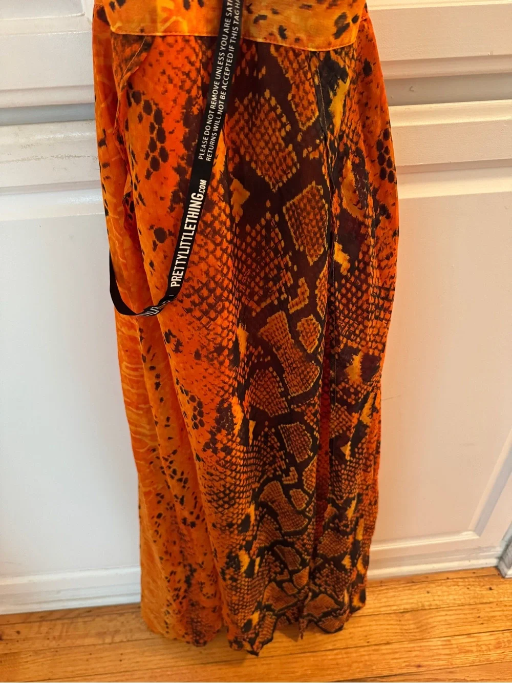 Snake-Print Reptile Dress XS